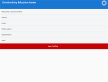 Tablet Screenshot of christinaeec.org